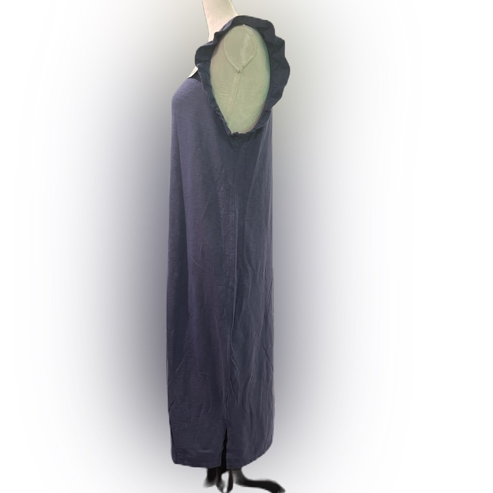 Women Universal Thread Blue Flutter Sleeve Midi Dress Medium Size - Picture 10 of 15